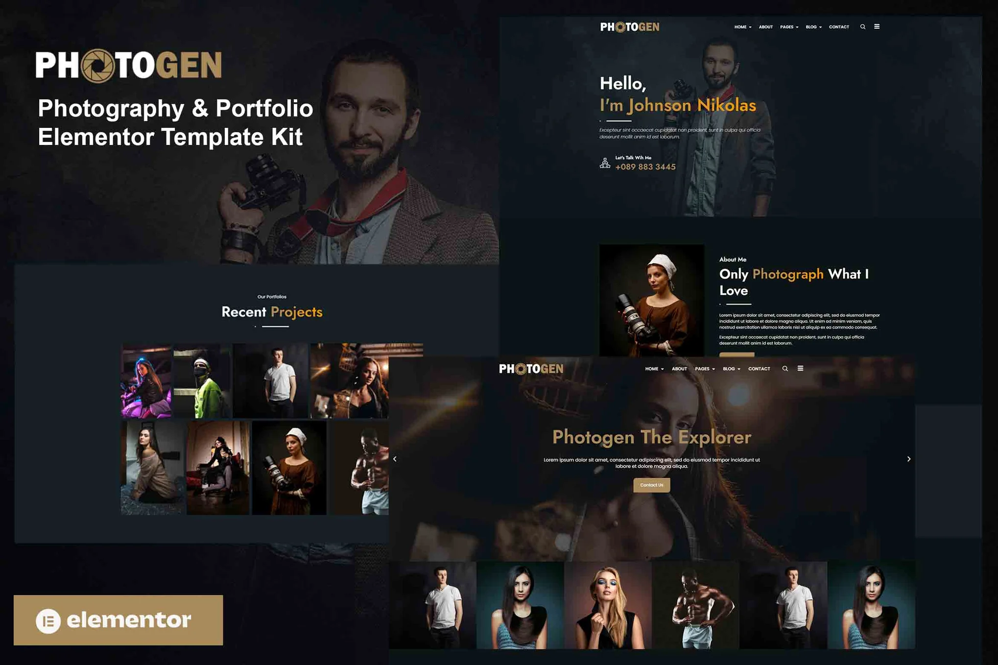 Photogen - Photography & Portfolio Elementor Pro Template Suite - Photogen Flux | Professional WordPress Repair Service, Global Reach, Fast Response