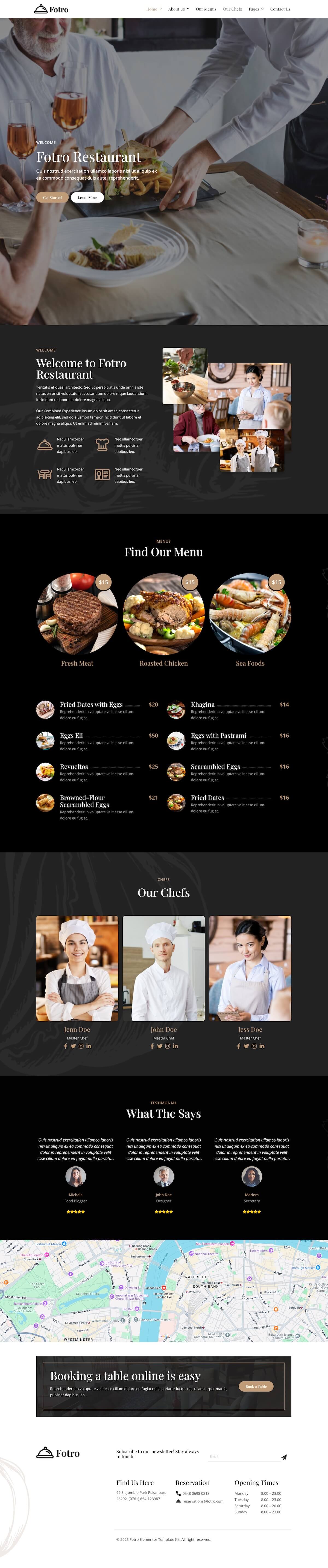 图片[1]-Fotro – 餐饮美食 Elementor 模板套件-光子波动网 | 专业WordPress修复服务，全球范围，快速响应
