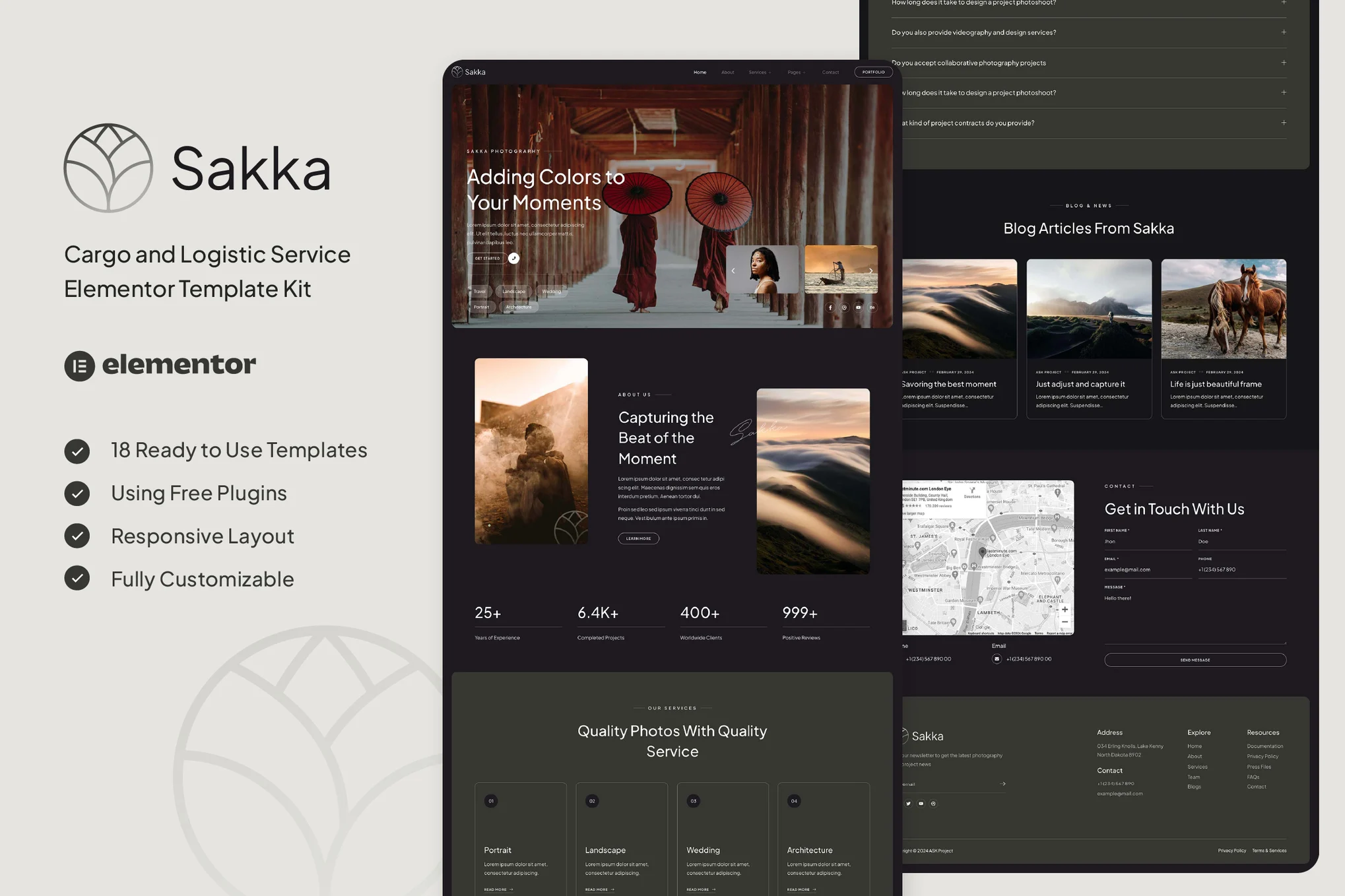 Sakka - Photography Services & Portfolio Elementor Template Suite - Photonwave.com | Professional WordPress Repair Service, Global Reach, Fast Response