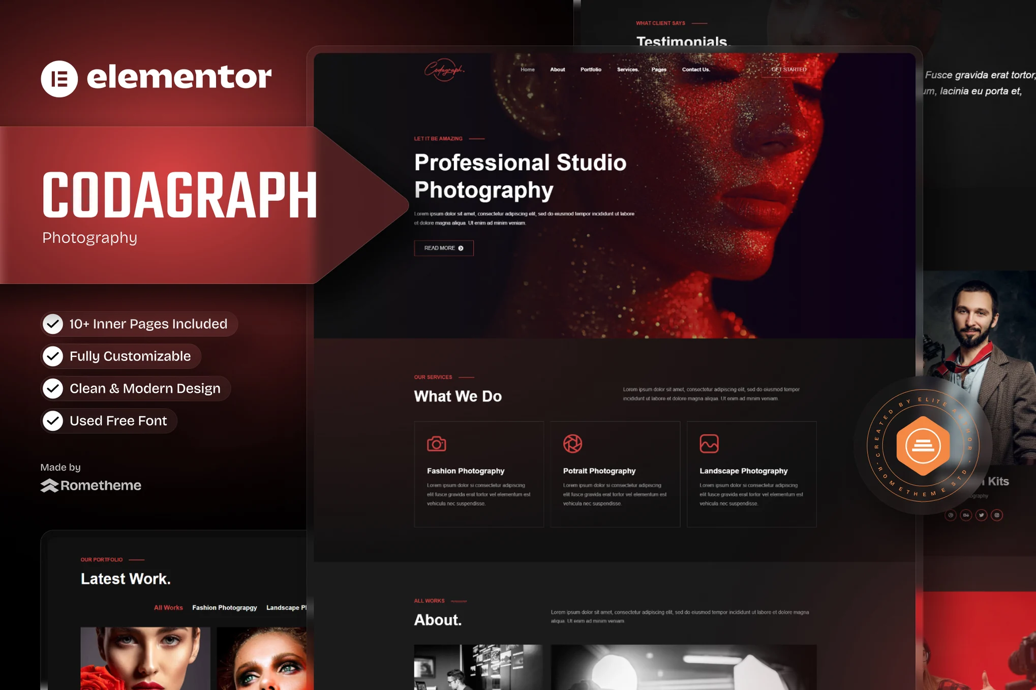 Codagraph - Photography & Portfolio Elementor Template Suite - Photonflux.com | Professional WordPress Repair Service, Worldwide, Fast Response