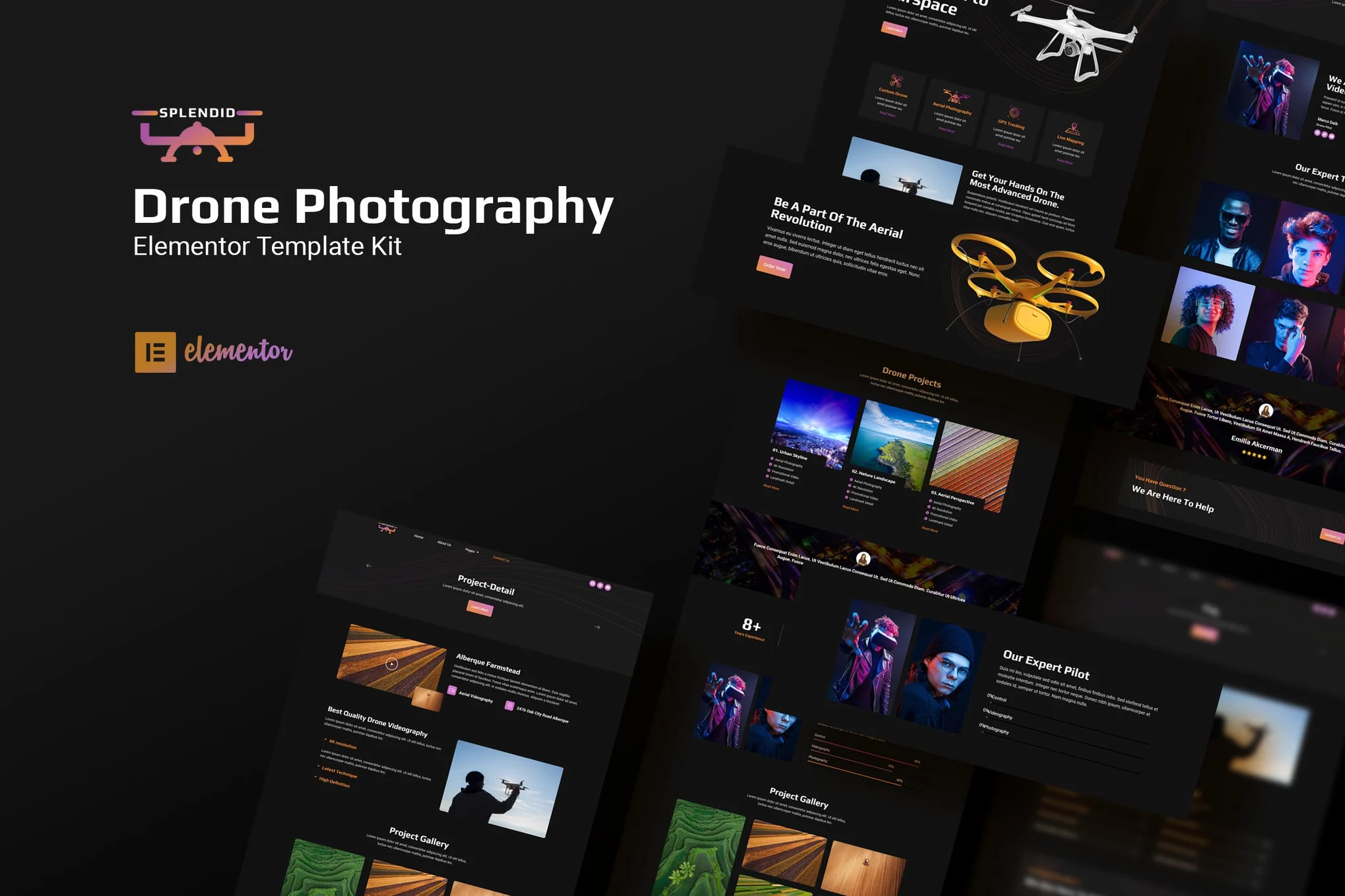 Splendid - Drone Photography Elementor Template Suite - PhotonSwing.com | Professional WordPress Repair Service, Global Reach, Fast Response