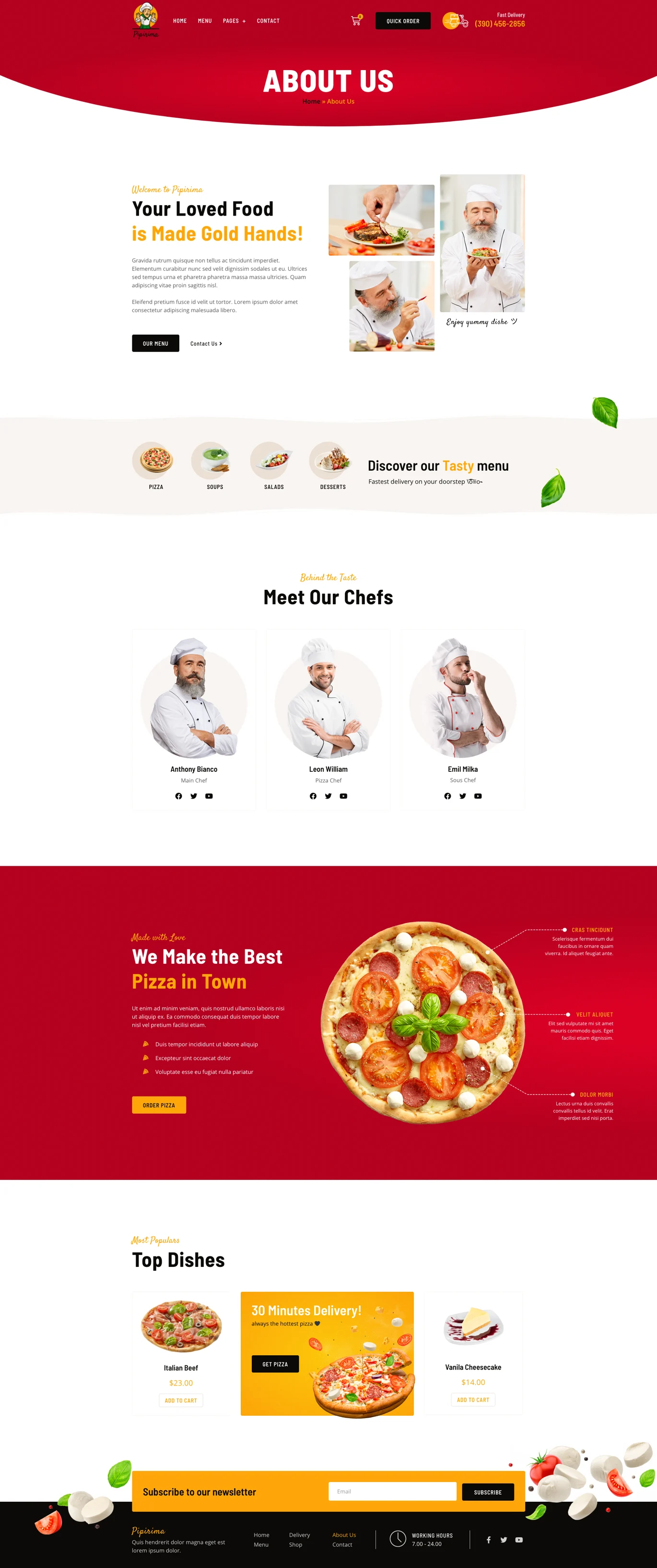 Image [2] - Pipirima - Pizza & Gourmet Delivery Elementor Template Suite - photonwave.com | Professional WordPress Repair Service, Global Reach, Fast Response