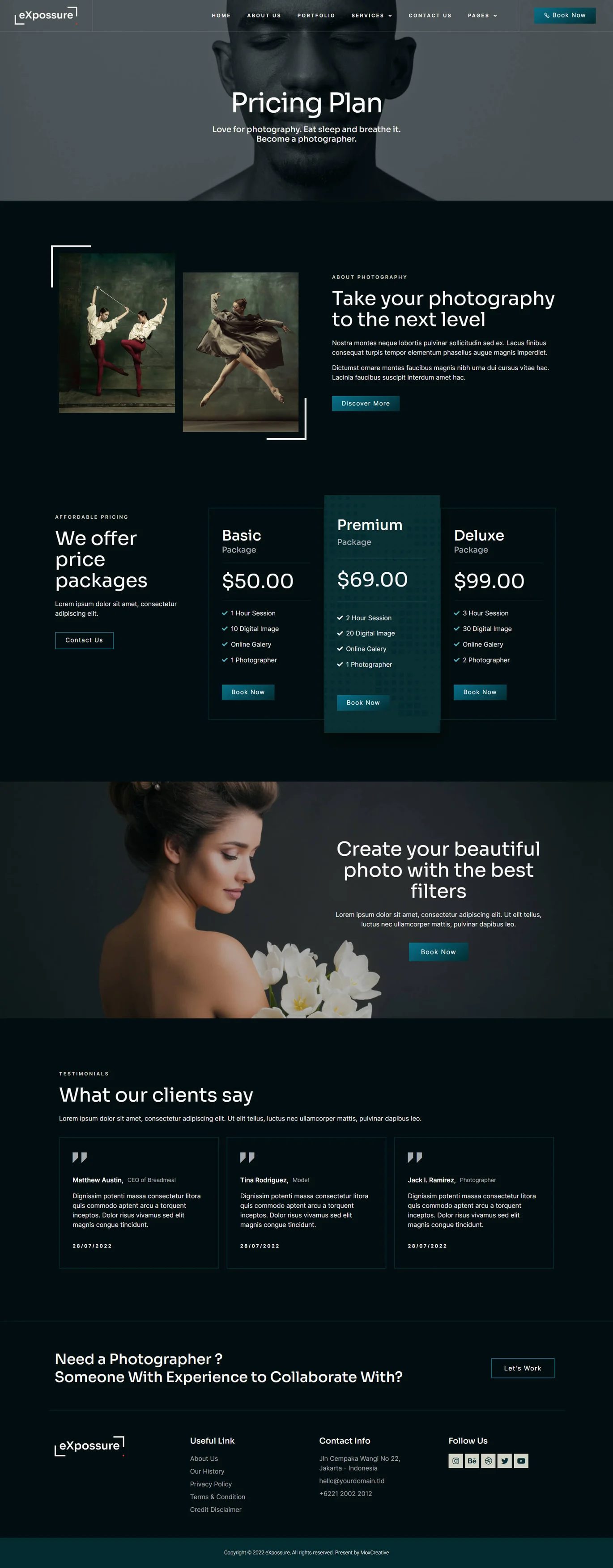 图片[1]-Expossure – 摄影与作品集 Elementor 模板套件-光子波动网 | 专业WordPress修复服务，全球范围，快速响应