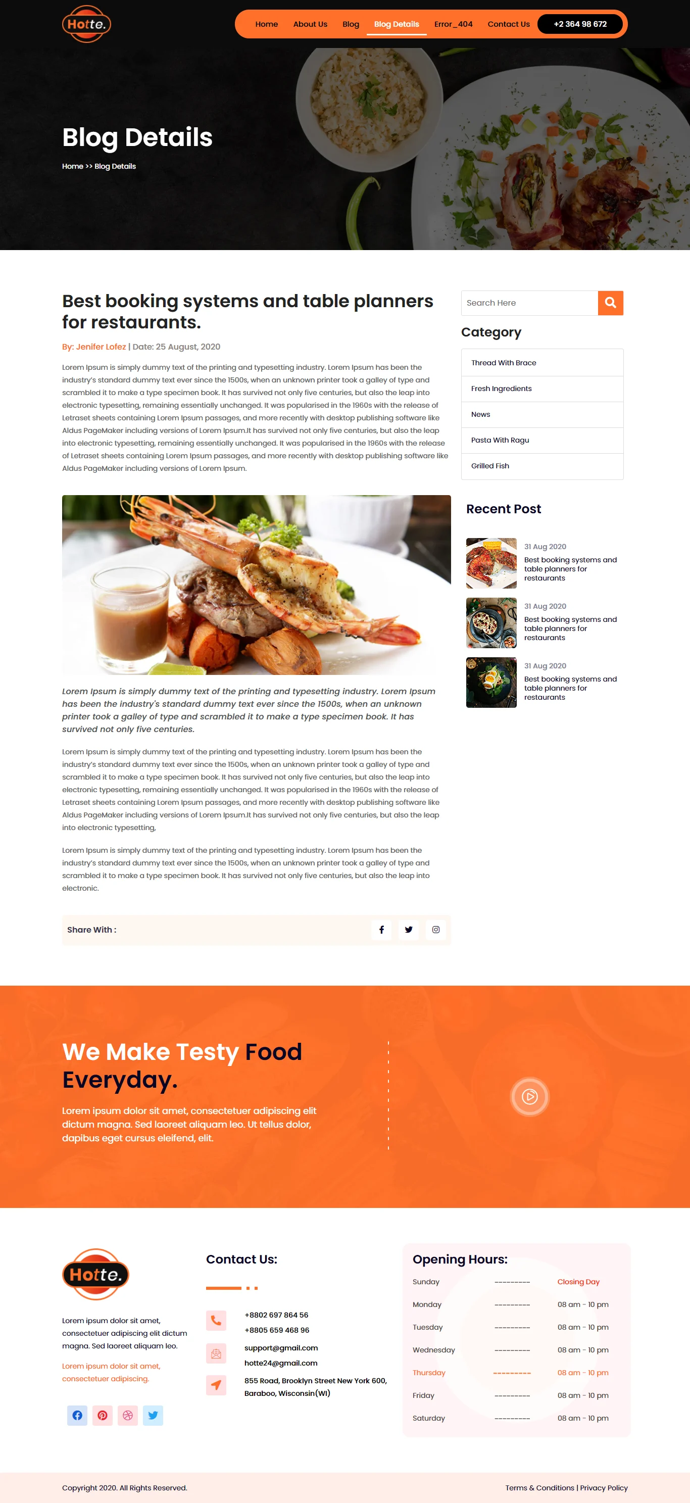 Image [2] - Hotte - Takeaway Food Elementor Template Suite - Photon Flux | Professional WordPress repair service, global reach, fast response