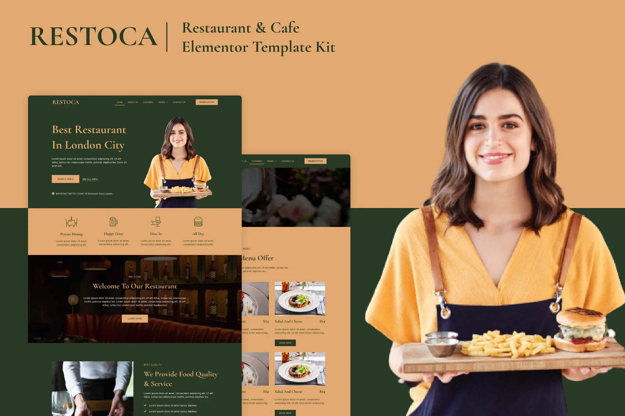 Restoca - Restaurant & Cafe Elementor Template Suite - Photon Flux | Servicio Profesional de Reparaciones WordPress, Alcance Global, Respuesta Rápida