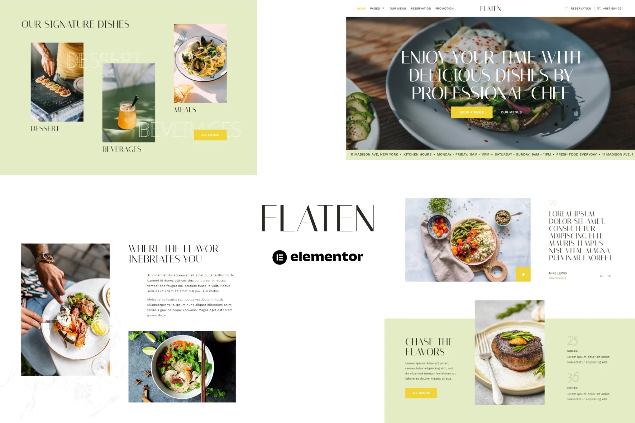 Flaten - Restaurant & Catering Elementor Template Suite - Photon Flux｜プロフェッショナル向けWordPress修理サービス