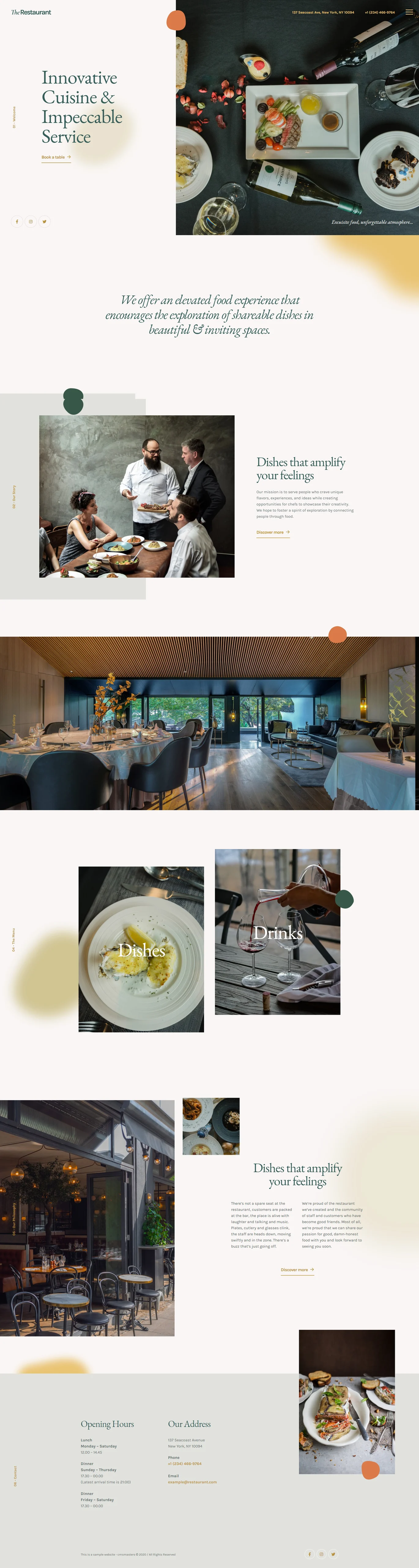 画像[2] - The Restaurant - Elementor Pro Template Suite - Photon Flux｜WordPress修理のプロフェッショナル、グローバルリーチ、迅速な対応