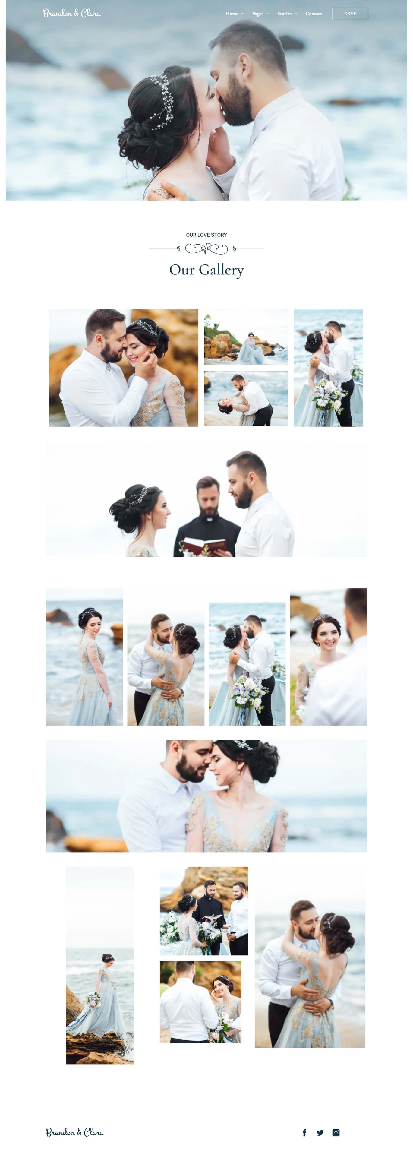 イメージ[2] - ブランドン＆クララ - 結婚式の招待状テンプレートキット - photonwave.com｜プロのWordPress修理サービス、グローバルリーチ、迅速な対応