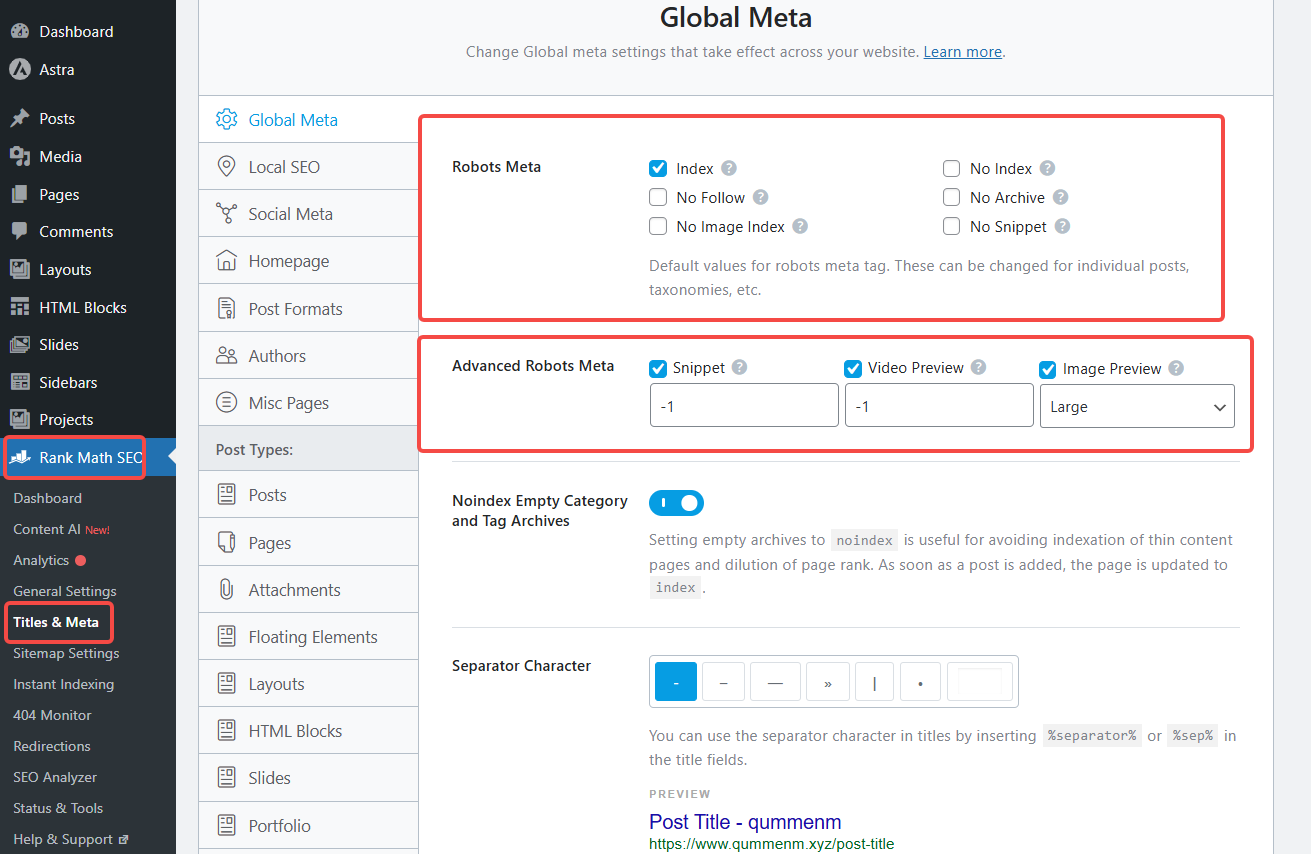 画像[9] - 驚きの組み合わせ！Astra + Rank Mathを使って、数秒で読み込むWordPressサイトを作成しましょう！