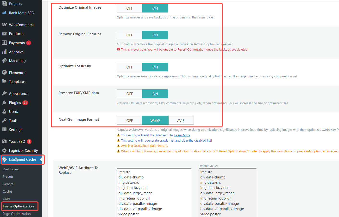 画像[6] - AstraテーマとLitespeed Cacheプラグインを組み合わせて、サイトの読み込み速度とSEOランキングを2倍にする