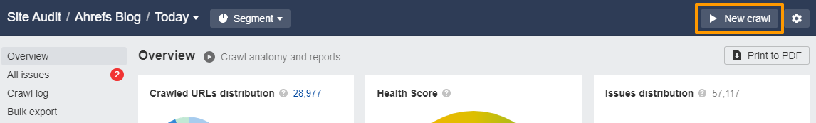 Image [8]-Ahrefs Site Audit tutoriel explosif : seulement crawl page Sitemap de la méthode d'analyse complète
