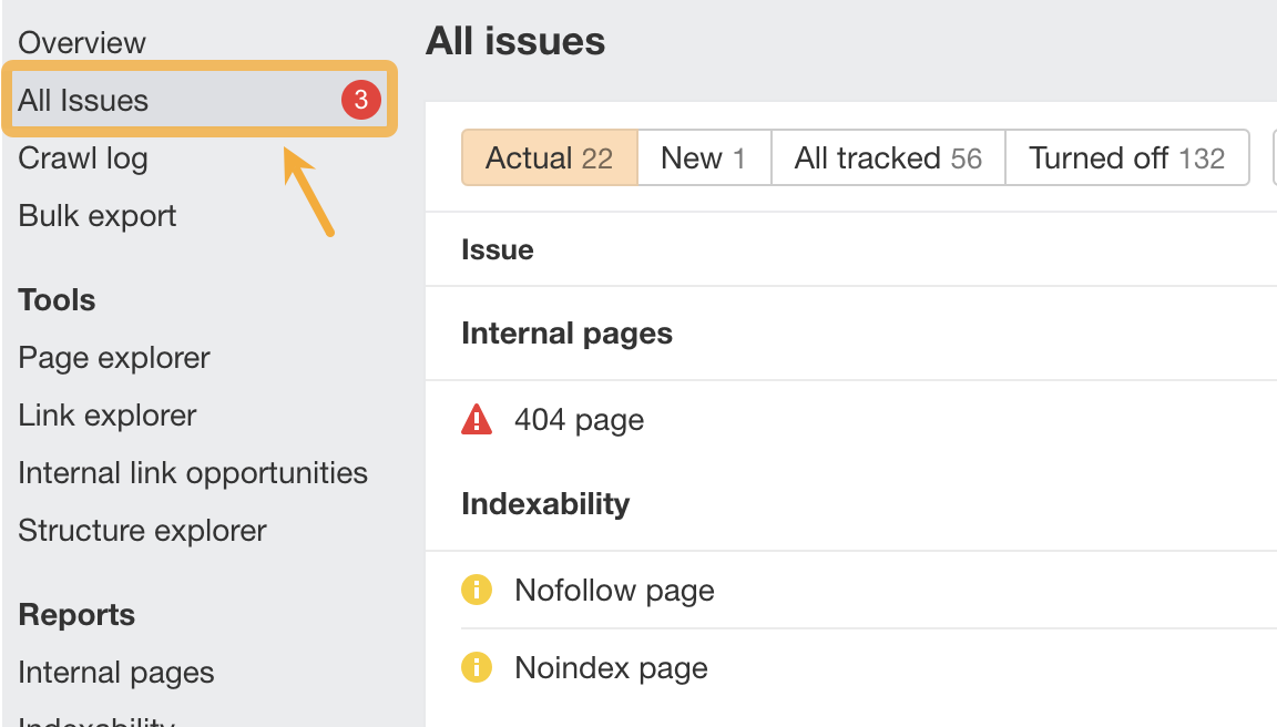 画像[10]-Ahrefs Site Audit クロール比較：隠れたウェブサイトの問題を素早く発見