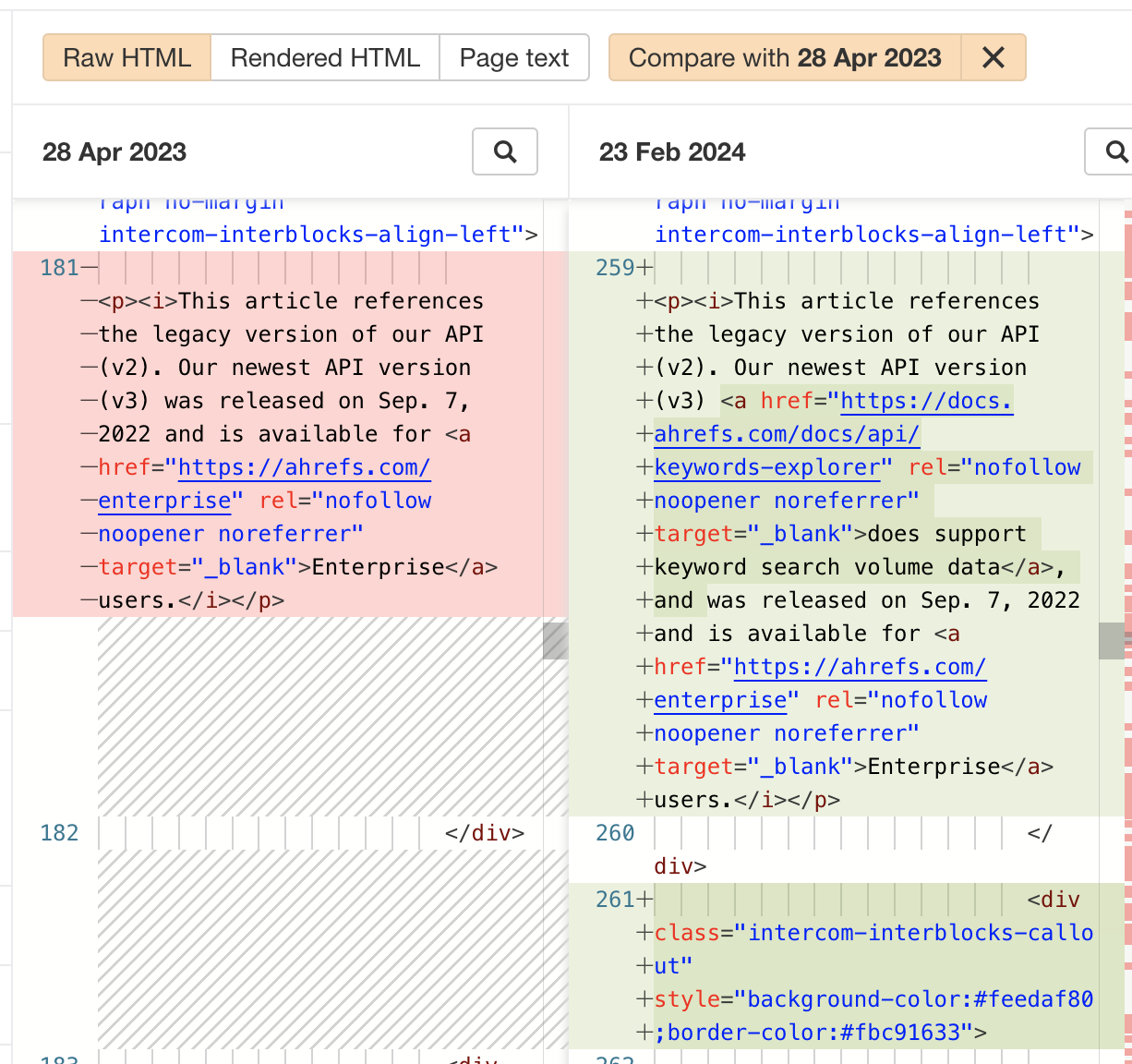 画像[22]-Ahrefs Site Audit クロール比較：隠れたウェブサイトの問題を素早く発見