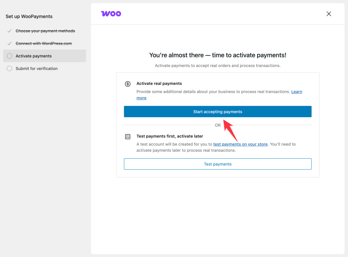 Image [6]-WooPayments Beginner's Guide : WordPress Payments Quick Start (Guide du débutant sur les paiements WordPress)