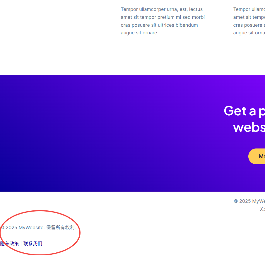Image [5] - Choc ! Il s'avère que le pied de page de WordPress, avec un peu de HTML, peut instantanément améliorer le référencement et le professionnalisme d'un site web !