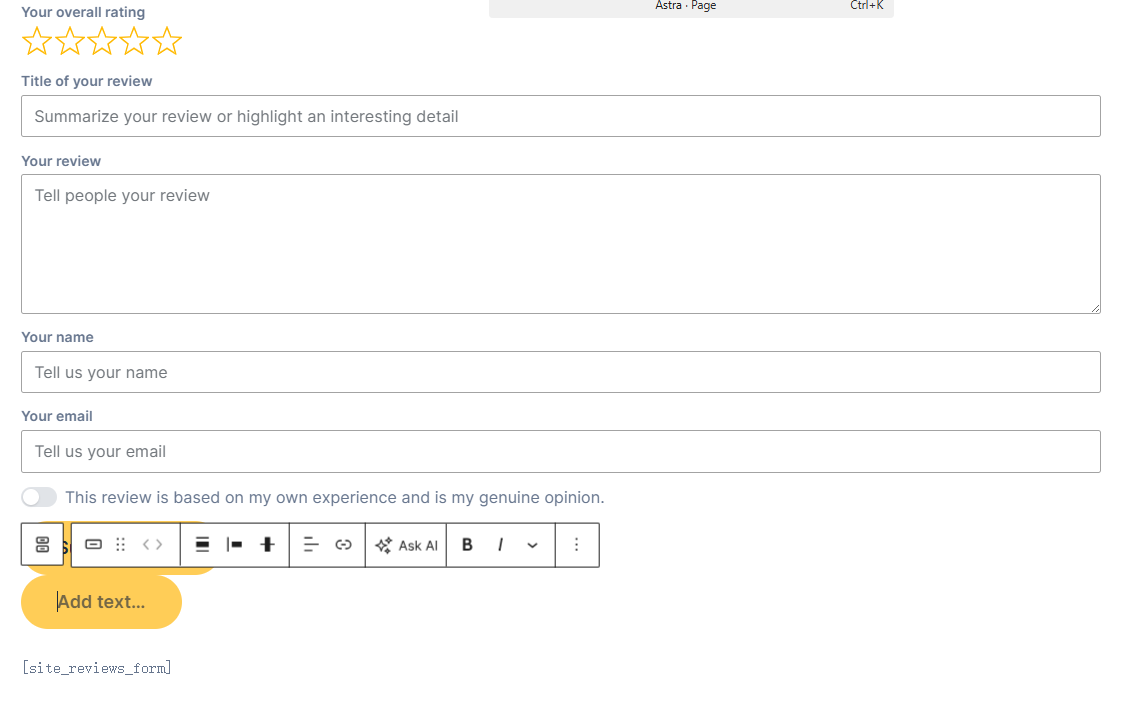 图片[8]-必看！WordPress Review Plugin 搭配 Elementor、Gutenberg 的爆改玩法