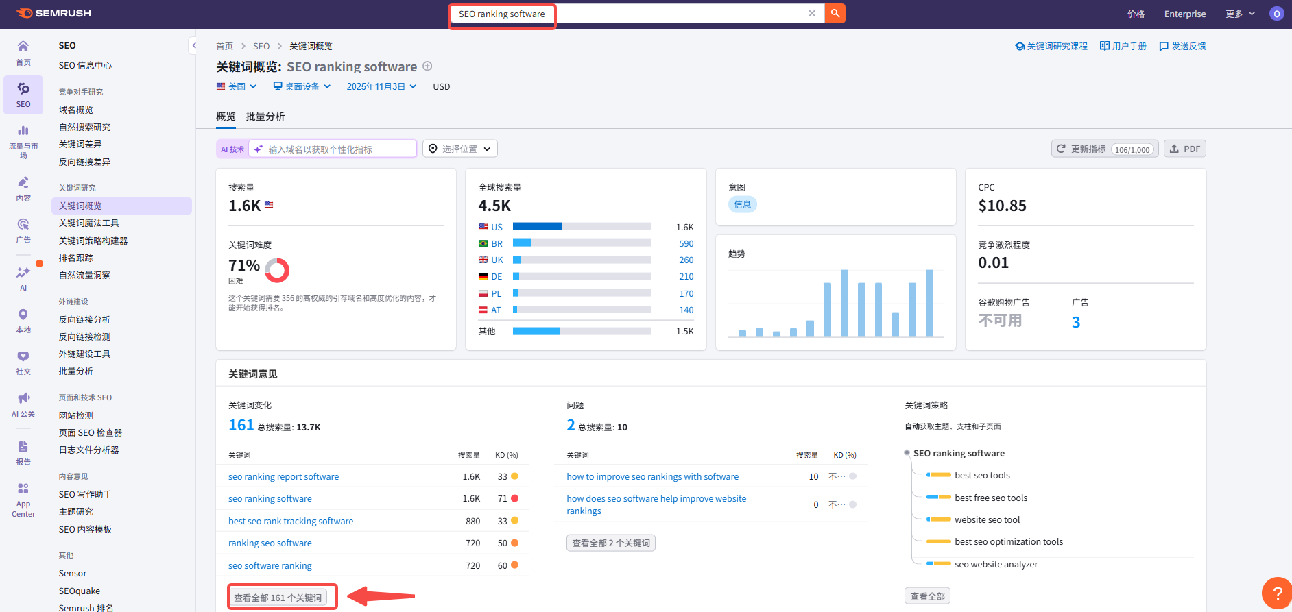 Image [3]-Precise word selection guide: using SEMrush to dig high conversion long-tail keywords