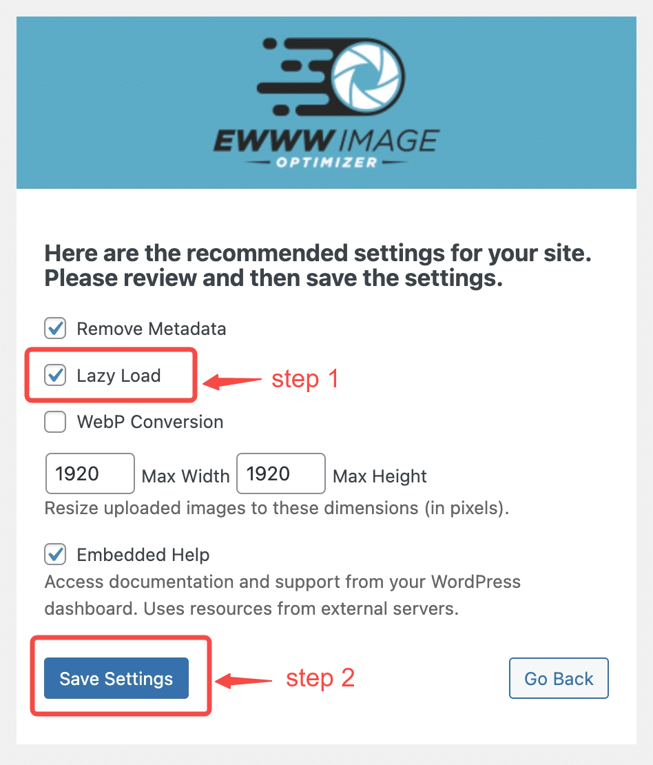 EWWW Image Optimizer开启懒加载功能