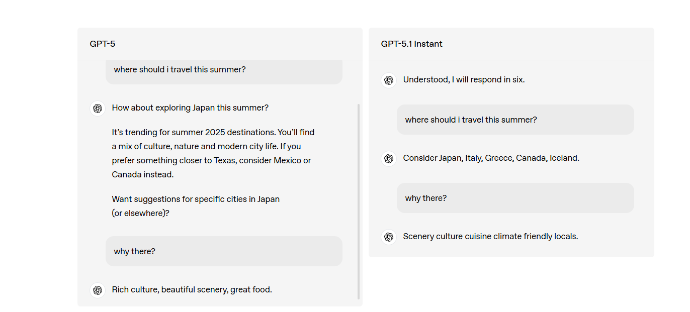 Image [4]-GPT-5.1 Percée complète : test pratique instantané et approfondi en mode réflexion, vous permettant d'assister à la véritable évolution de l'IA de nouvelle génération.
