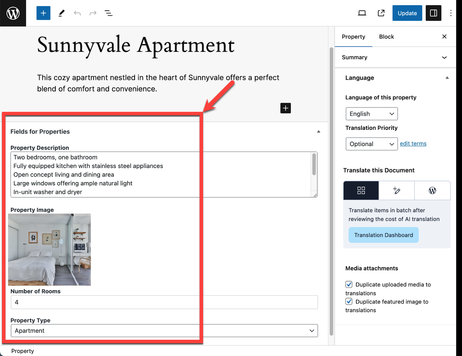 WPMLのカスタムフィールド付きカスタム投稿