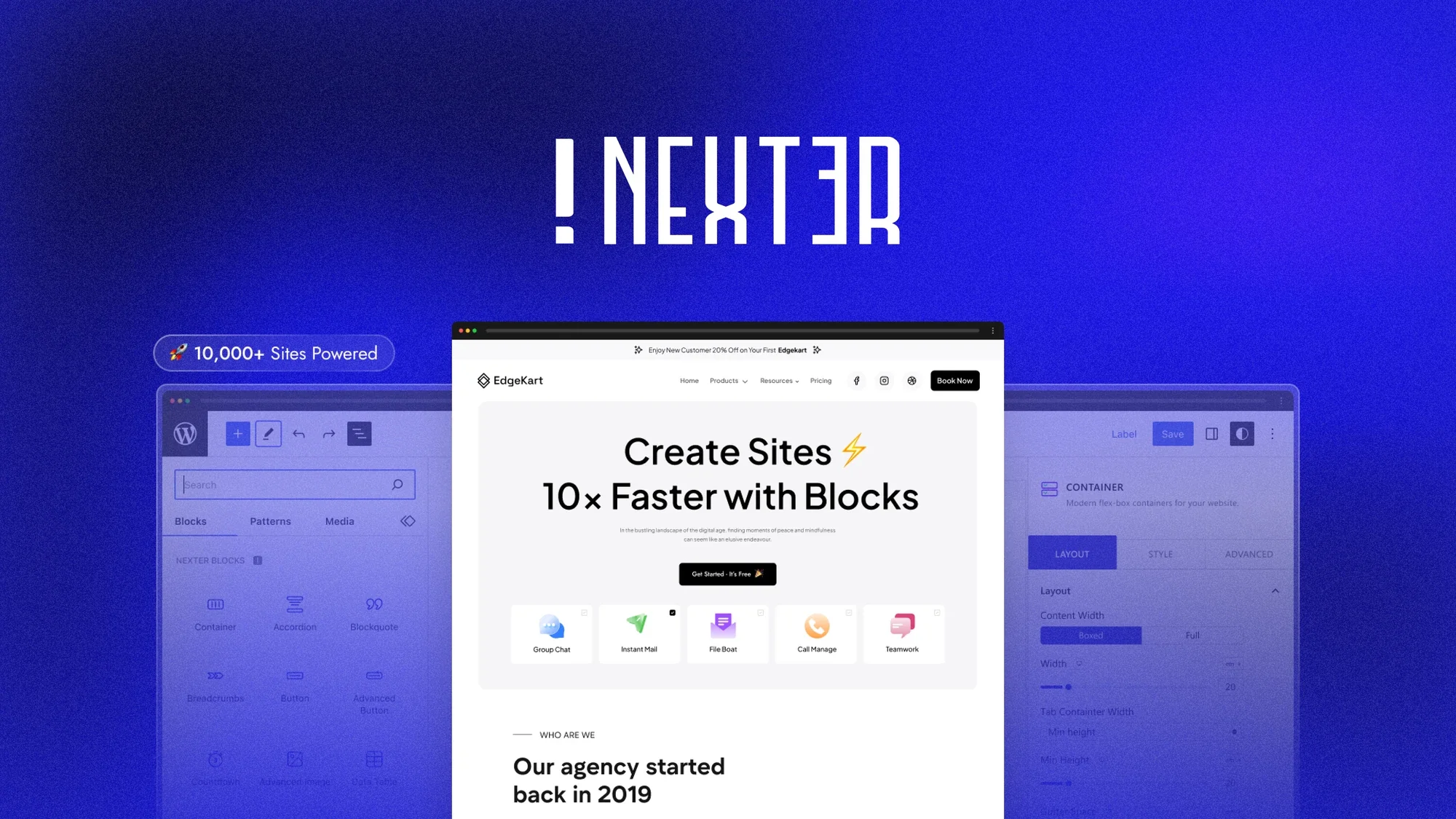 Image [1] - Nexter Blocks Deep Dive : redéfinir les limites de conception de l'éditeur Gutenberg