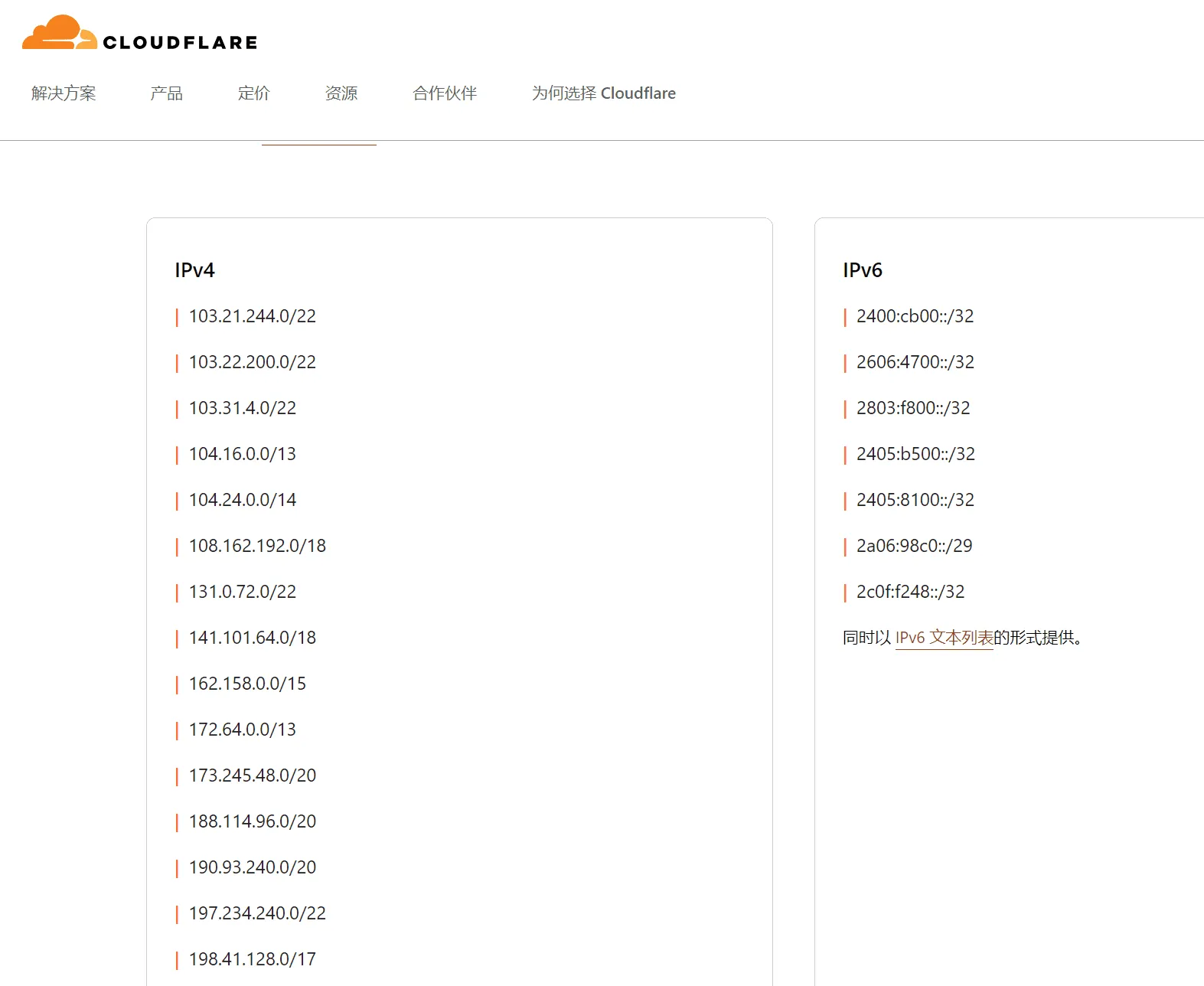 Añade los rangos de direcciones IP de la lista publicada oficialmente por Cloudflare a la lista blanca.