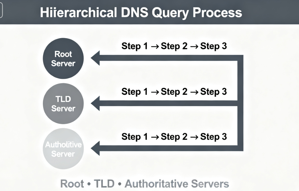 Proceso de resolución de DNS