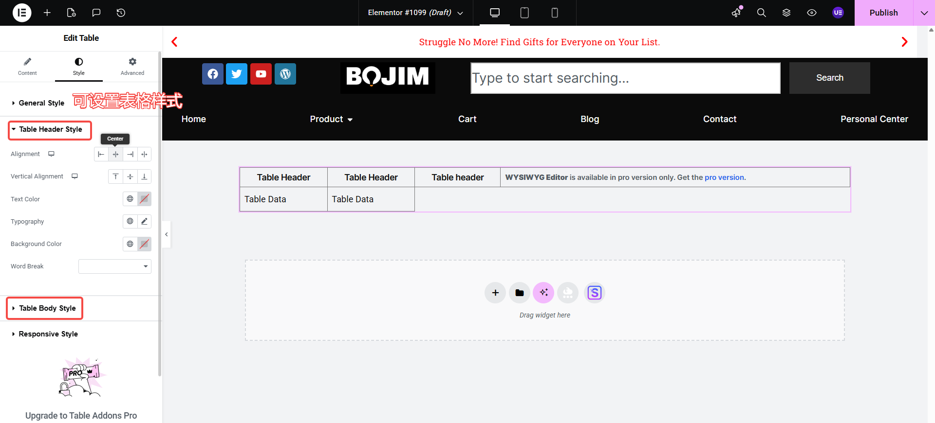 Estilos de mesas ajustables