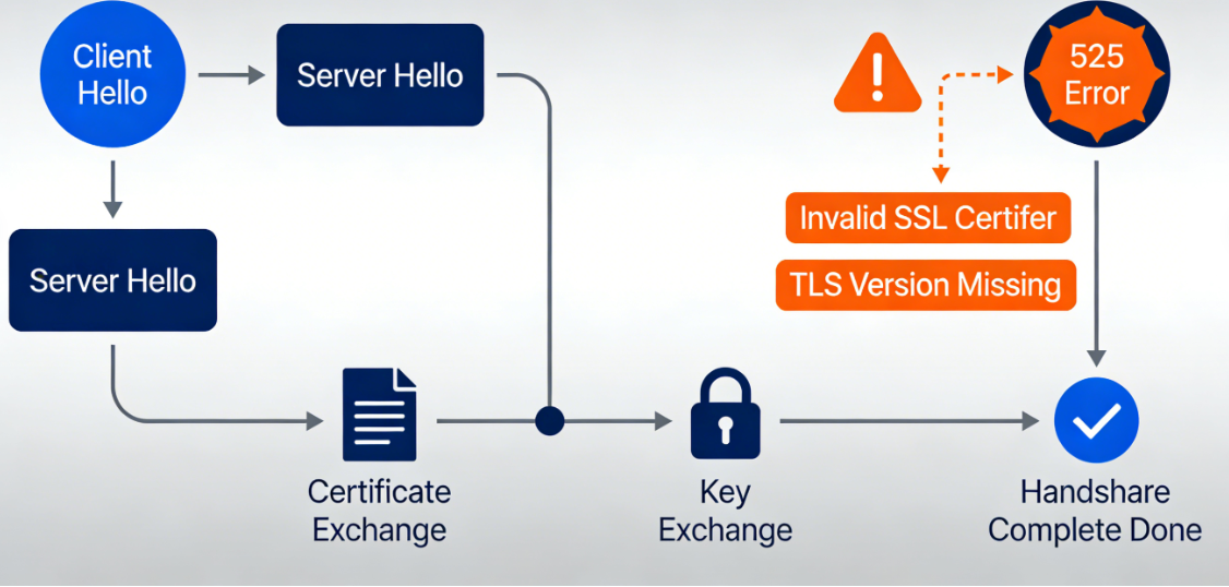 Cloudflare 525 Error