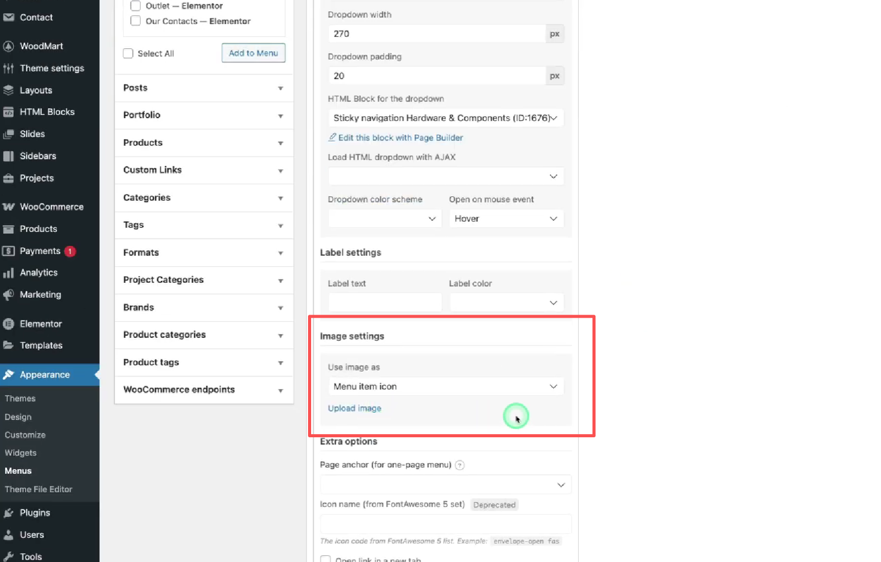Imagen [6] - Cómo configurar la navegación fija en el tema Woodmart: mejora de la usabilidad del sitio web y la experiencia del usuario.