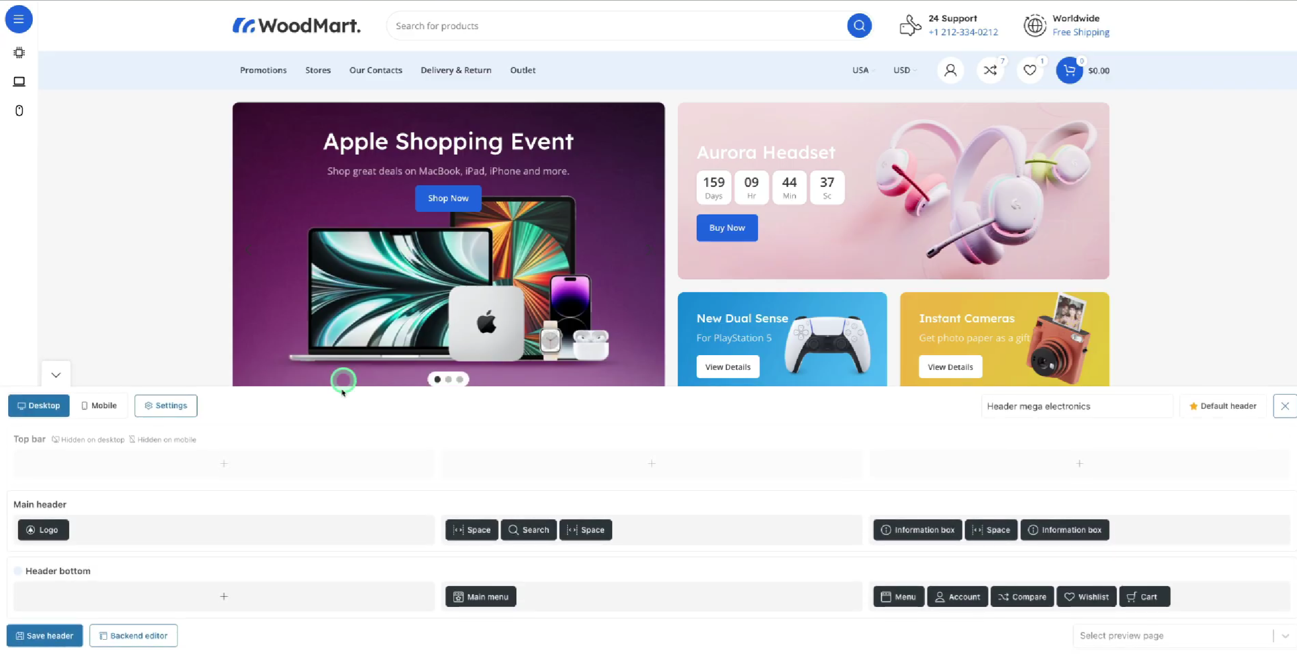 Imagen [10] - Cómo configurar la navegación fija en el tema Woodmart: mejora de la usabilidad del sitio web y la experiencia del usuario.