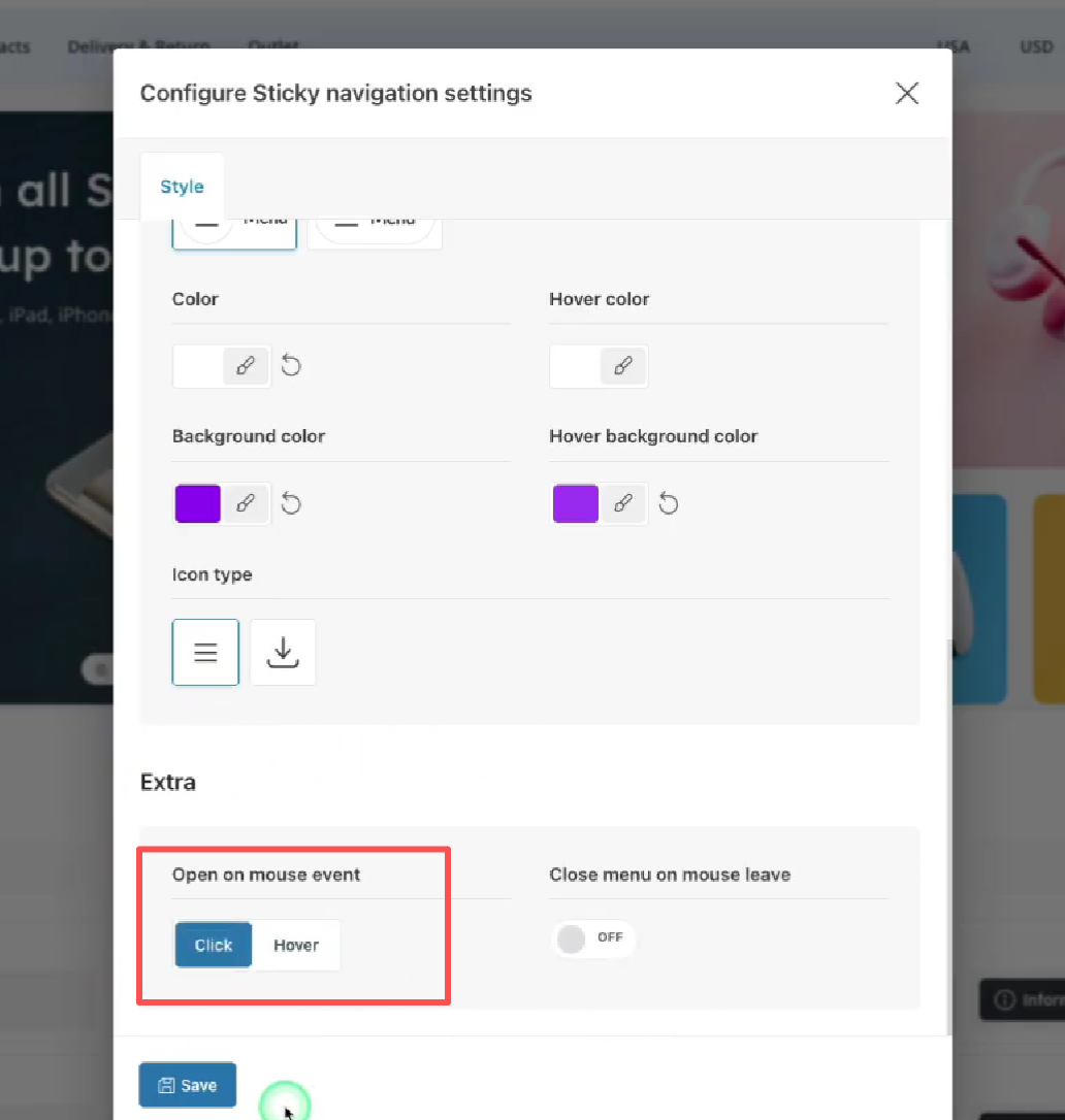 Imagen [12] - Cómo configurar la navegación fija en el tema Woodmart: mejora de la usabilidad del sitio web y la experiencia del usuario.