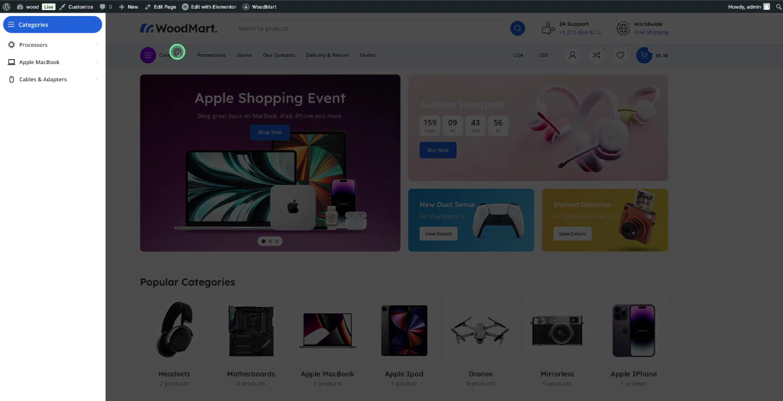 Imagen [13] - Cómo configurar una barra de navegación fija en el tema Woodmart: mejora de la usabilidad del sitio web y la experiencia del usuario.