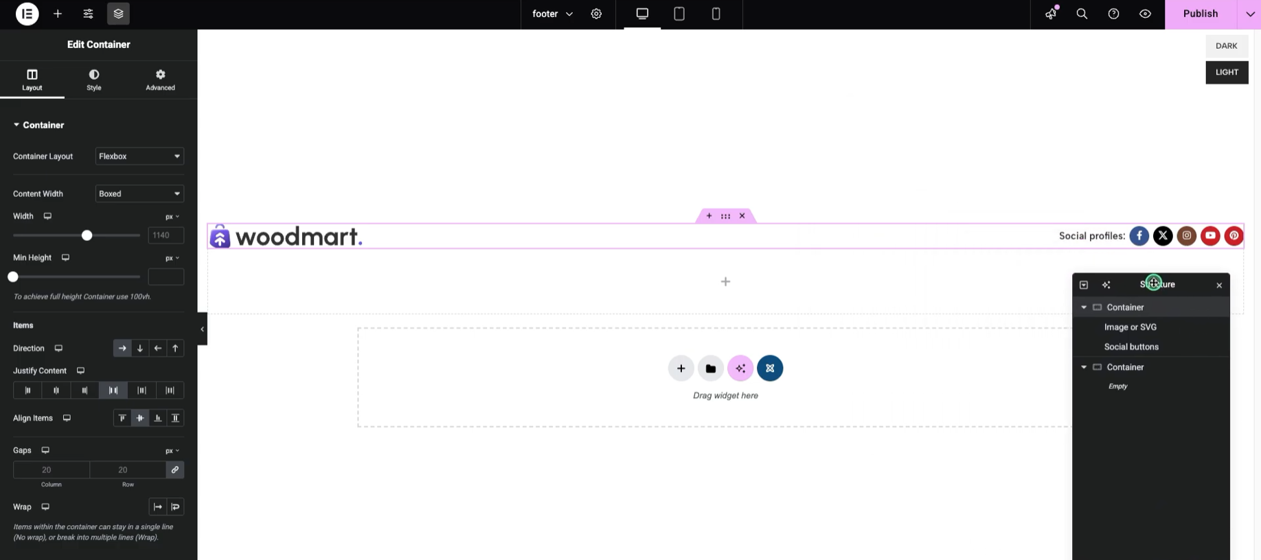 Image [4] - Bloc HTML Woodmart : guide complet pour créer un pied de page personnalisé