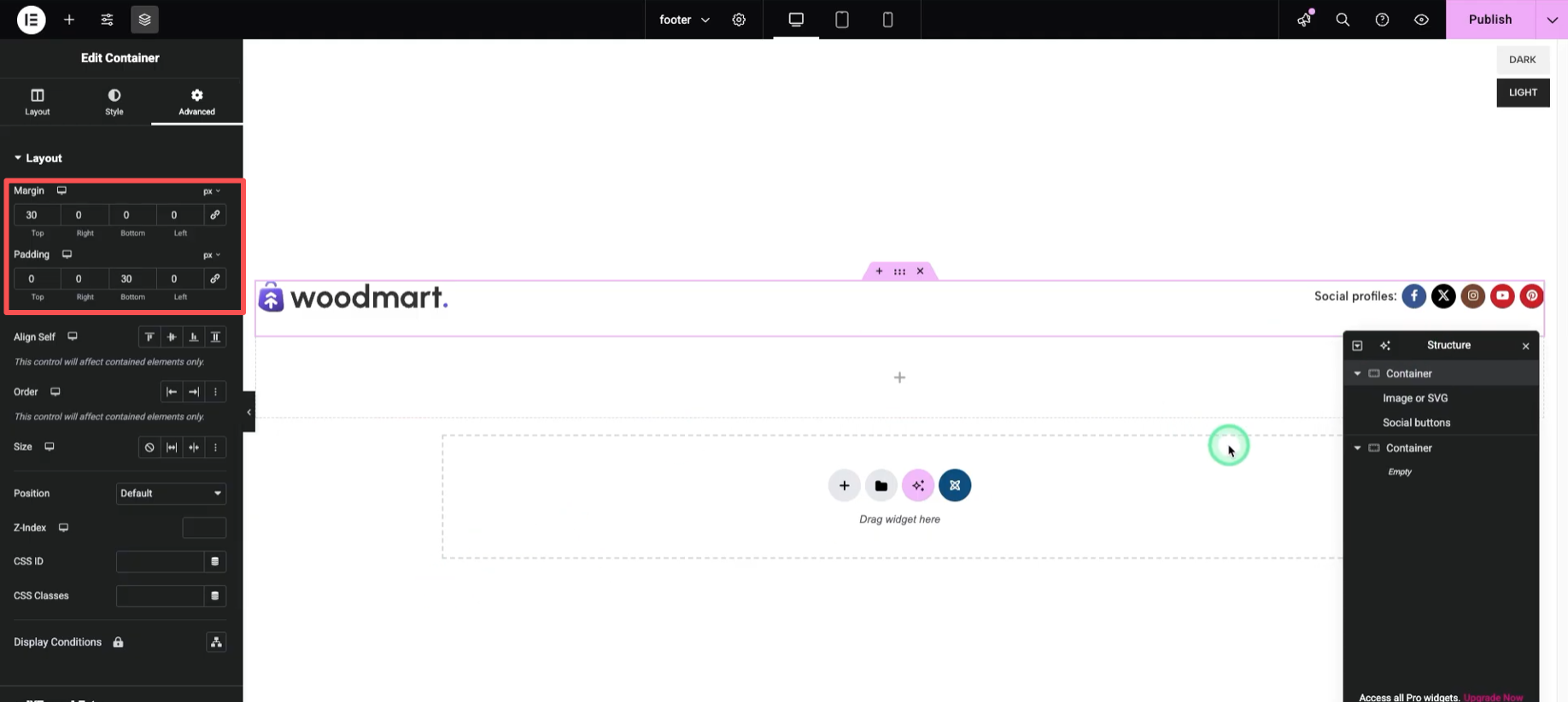 Image [6] - Bloc HTML Woodmart : guide complet pour créer un pied de page personnalisé