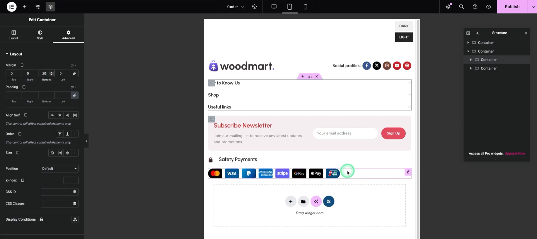Image[16] - Bloc HTML Woodmart : guide complet pour personnaliser votre pied de page