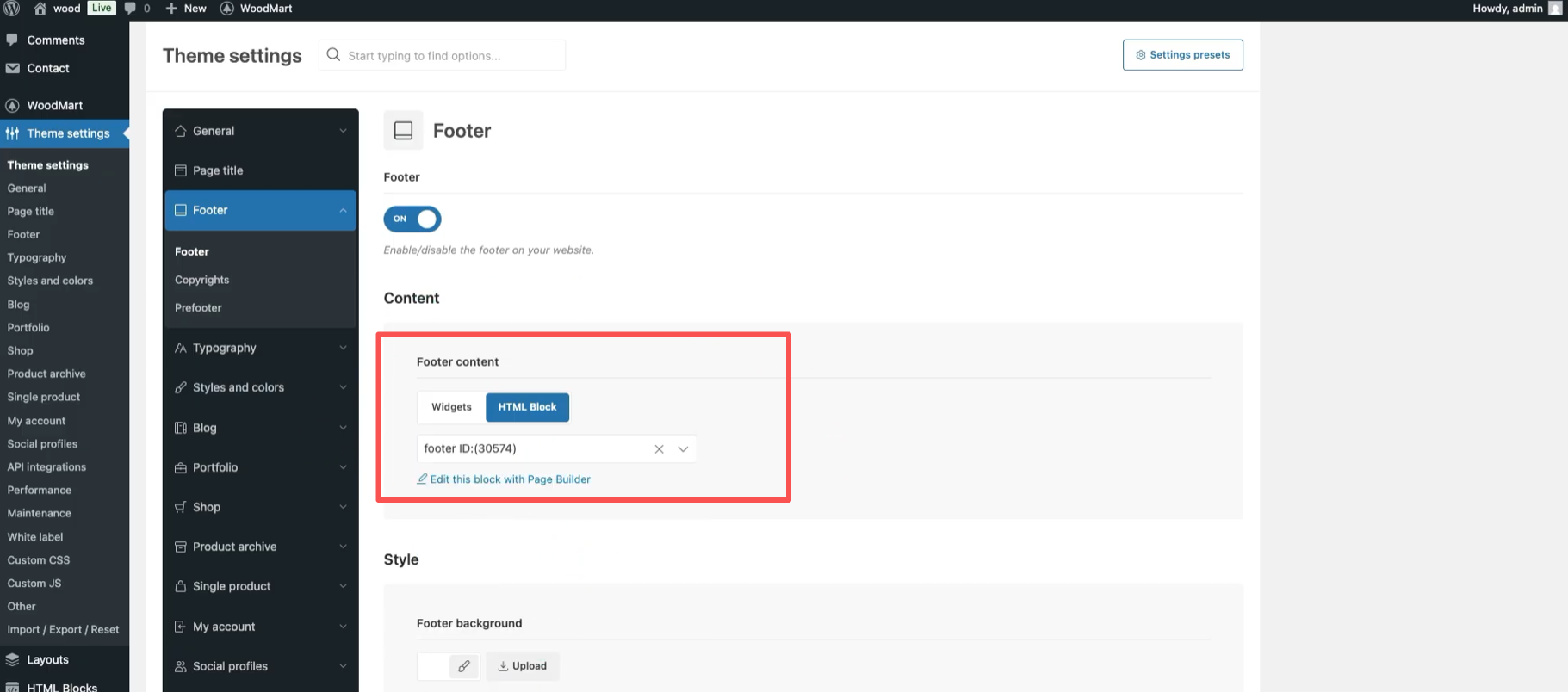 Image[17] - Bloc HTML Woodmart : guide complet pour créer un pied de page personnalisé