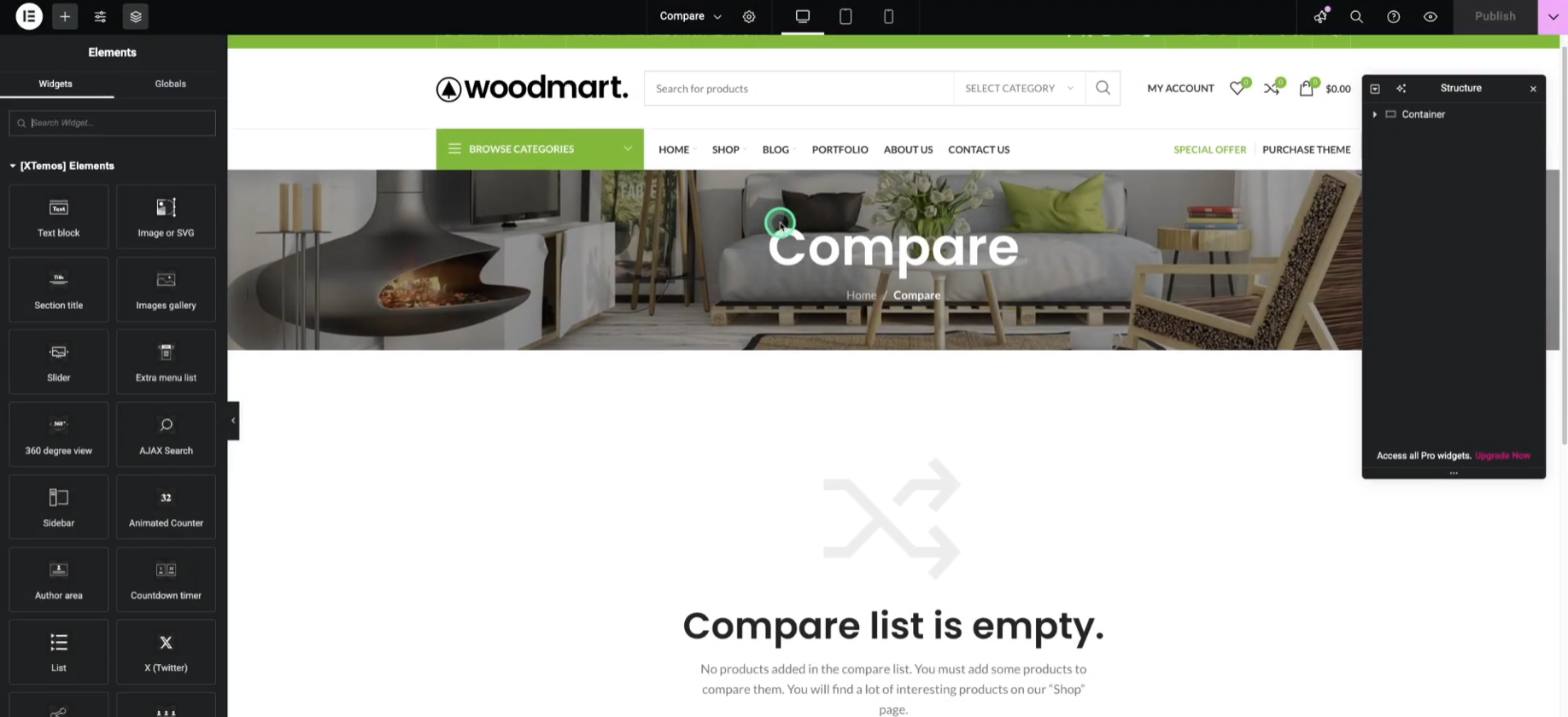 Imagen [3] - Cómo habilitar y optimizar la función de comparación en el tema Woodmart.