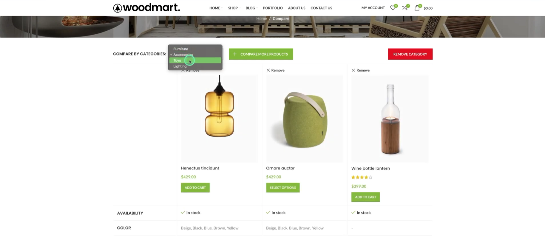 Imagen [12] - Cómo habilitar y optimizar la función de comparación en el tema Woodmart.