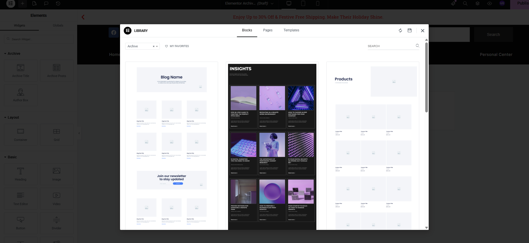 Image [6] - Créez sans effort des pages d'archives impeccables ! Le guide complet pour débutants sur Elementor, qui vous permettra d'améliorer votre site web !