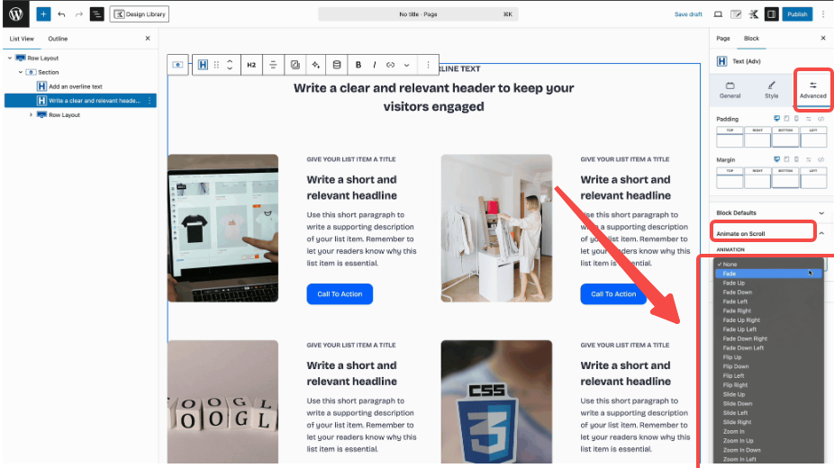画像[2]-Kadence Blocks アニメーション究極チュートリアル：ページを「生き生き」させるプロ級アニメーションの秘訣、全編滑らかで派手すぎない！