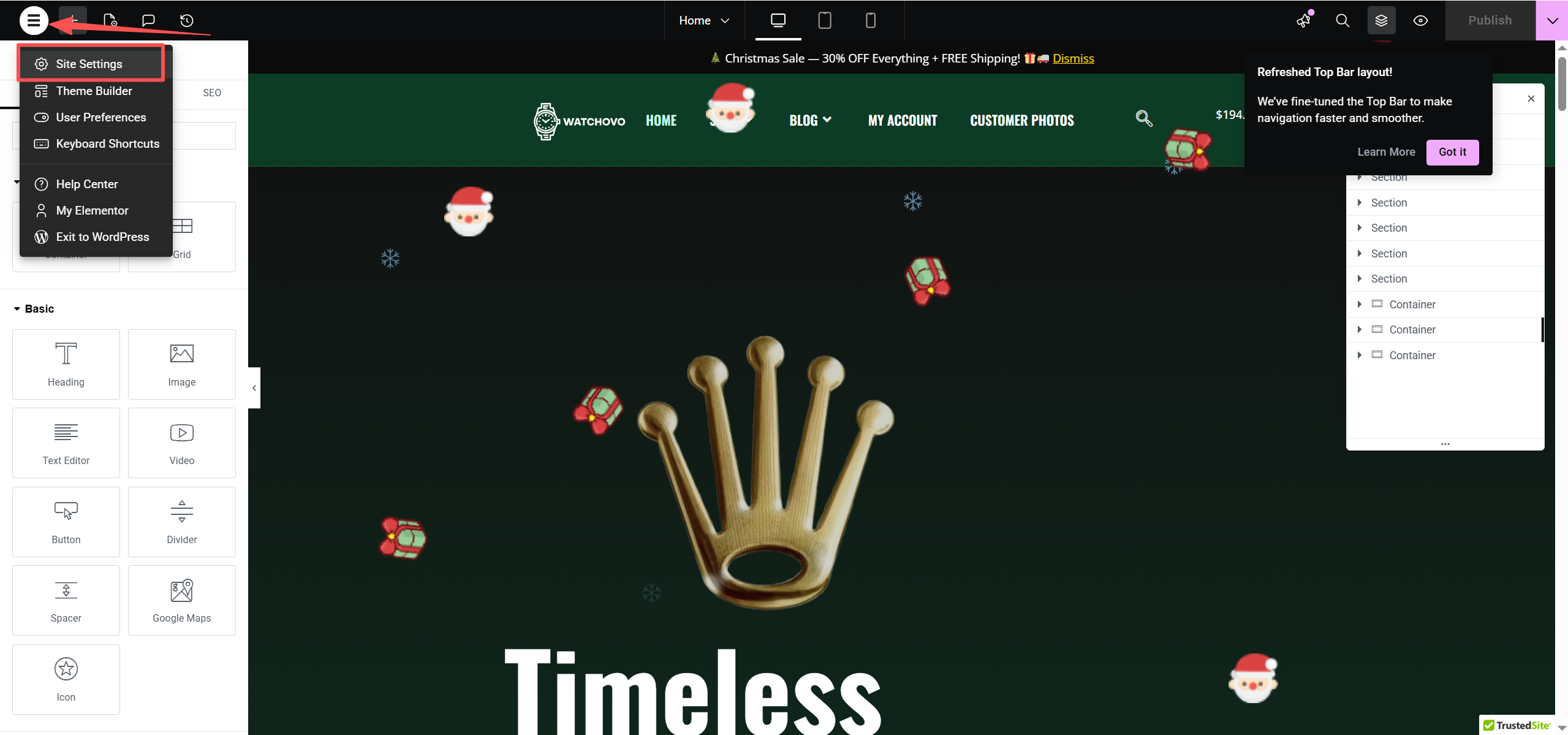 画像[2] - Elementor でサイトのグローバルフォントを変更する方法 | サイト全体のビジュアル効果を統一する