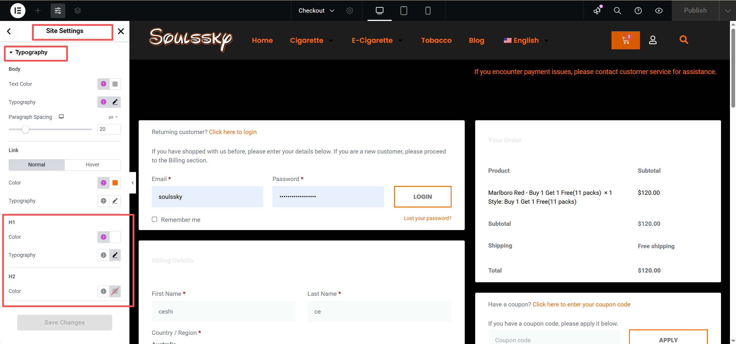 画像[7] - Elementor でサイトのグローバルフォントを変更する方法 | サイト全体のビジュアル効果を統一する
