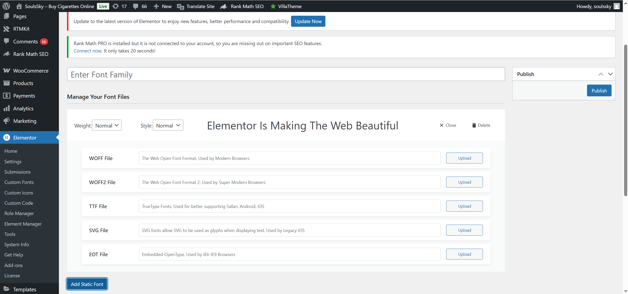 画像[12] - Elementor でサイトのグローバルフォントを変更する方法 | サイト全体のビジュアル効果を統一する