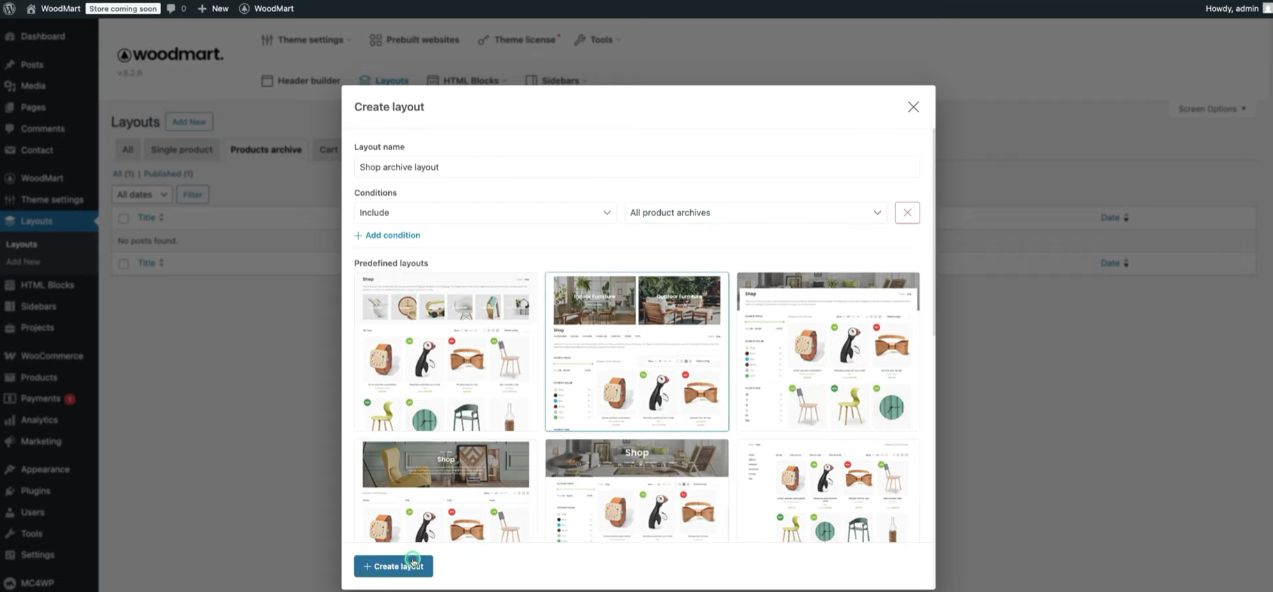 图片[13]-WoodMart Layout Builder 教学：WooCommerce 页面布局实操指南