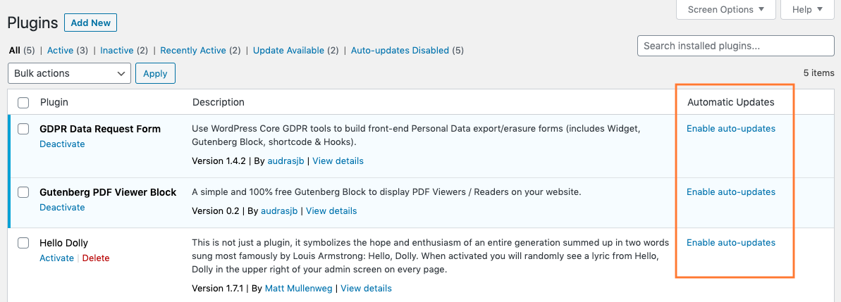 Image [4] - Le guide complet des mises à jour automatiques WordPress : lecture indispensable pour une maintenance sécurisée de votre site web
