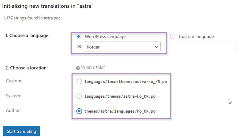 Image[6] - Astra Theme Chinese Translation Guide: Customizing Language Files with Loco Translate