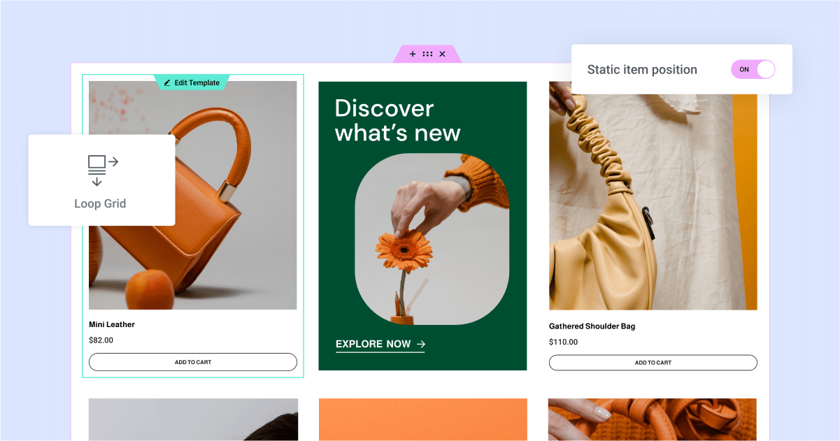 动态内容爆发：循环网格秒变类电商列表页
