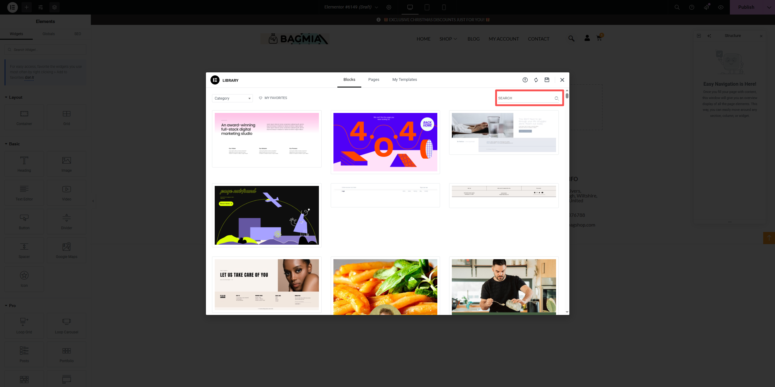 Imagen [5] - Cómo utilizar las plantillas y los kits de plantillas de Elementor para aumentar la eficiencia en la creación de sitios web.