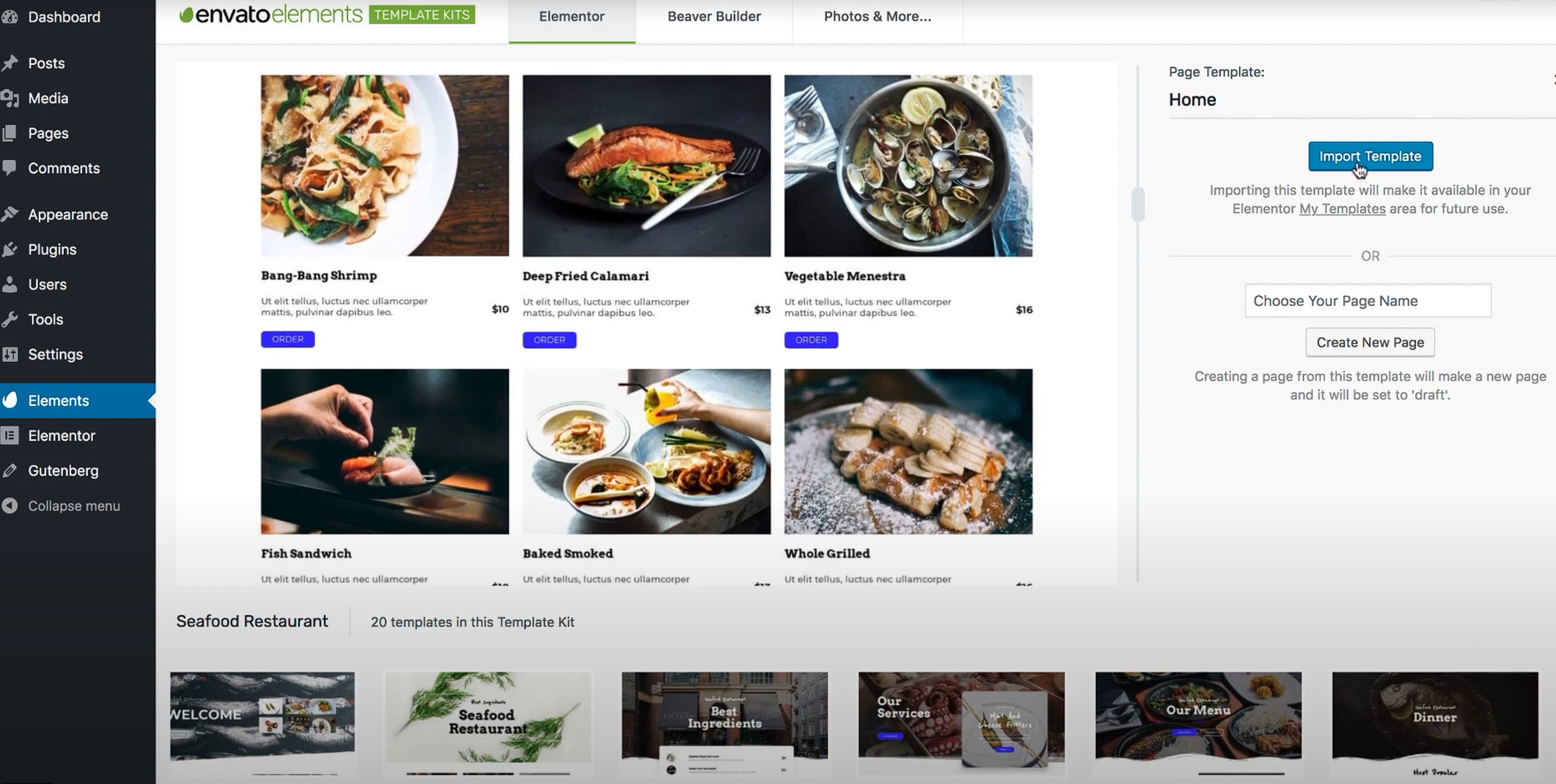 Imagen [8] - Cómo utilizar las plantillas y los kits de plantillas de Elementor para aumentar la eficiencia en la creación de sitios web.